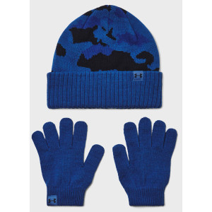 Набір шапка і рукавички Under Armour B Beanie/Glove Combo синій, червоний Діт OFSM