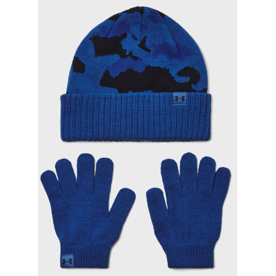 Набір шапка і рукавички Under Armour B Beanie/Glove Combo синій, червоний Діт OFSM