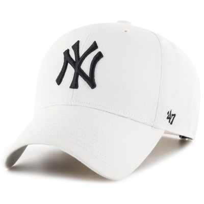 Кепка 47 Brand NEW YORK YANKEES RAISED BASIC білий Уні OSFA