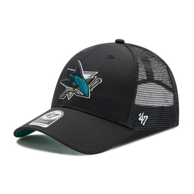 Кепка-тракер 47 Brand SAN JOSE SHARKS BRANSON MESH чорний, зелений Уні OSFA