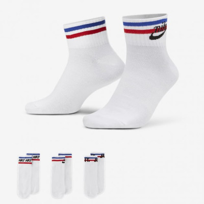 Шкарпетки Nike U NK NSW EVERYDAY ESSENTIAL AN 3PR білий Уні 46-50 (DX5080-100)