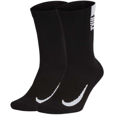 Шкарпетки Nike U NK MLTPLIER CRW 2PR - 144 чорний Уні 46-50
