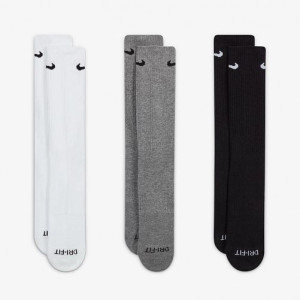 Шкарпетки Nike U NK EVERYDAY PLUS CUSH CREW білий, чорний, сірий Чол 38-42