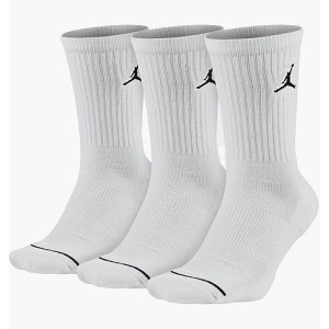Шкарпетки Nike U J ED CUSH POLY CREW 3PR 144 білий Уні 34-38