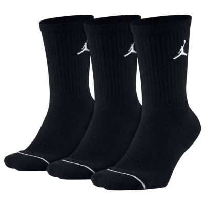 Шкарпетки NIKE U J ED CUSH POLY CREW 3PR 144 чорний Уні XL