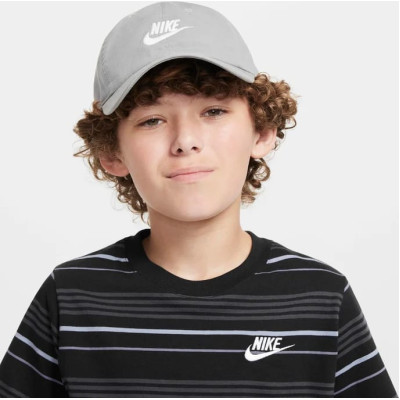 Кепка Nike K NK CLUB CAP US CB FUT WSH сірий One Size (FB5063-073)