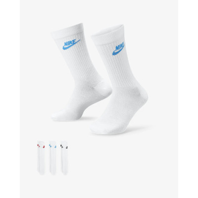 Шкарпетки Nike U NK NSW EVERYDAY ESSENTIAL CR 3PR білий, мультиколор Уні 34-38