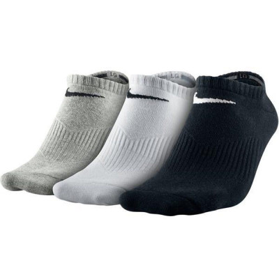 Шкарпетки Nike U NK PERF LTWT NS 3PR чорний, білий, сірий Жін 34-38
