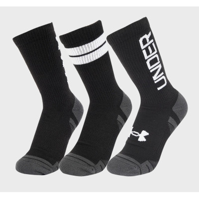 Шкарпетки Under Armour Perf Tech Nov 3pk Crew чорний Уні LG