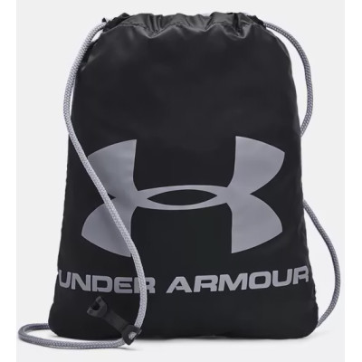 Рюкзак Under Armour Ozsee Sackpack 16L черный серый Уни 28x44 см