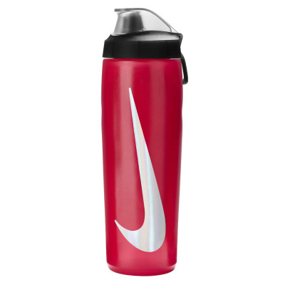 Пляшка Nike REFUEL BOTTLE LOCKING LID 24 OZ червоний, чорний, сріблястий Уні 709 мл