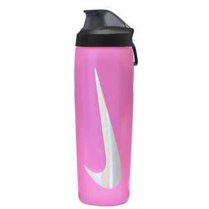 Пляшка Nike REFUEL BOTTLE LOCKING LID 24 OZ рожевий, чорний, сріблястий Уні 709 мл
