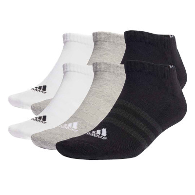 Шкарпетки Adidas C SPW LOW 6P білий, сірий, чорний Уні S (37-39)