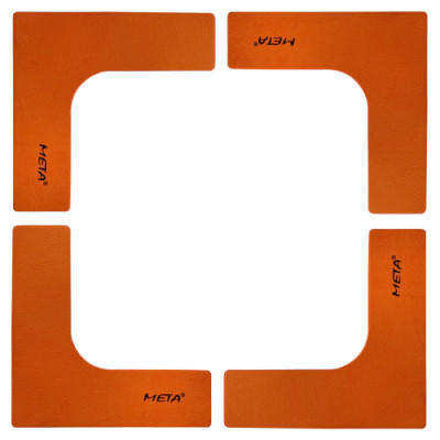 Набір плоских кутових фішок-маркерів Meta Flat Corner Marker Set of 4 помаранчевий Уні 25х25 см