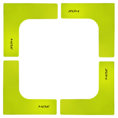 Набір плоских кутових фішок-маркерів Meta Flat Corner Marker Set of 4 лимон Уні 25х25 см