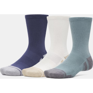 Шкарпетки Under Armour Performance Tech 3pk Crew синій, бежевий, бірюзовий XL (1379512-587)
