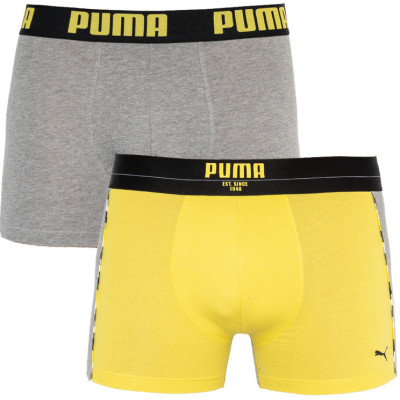 Труси-боксери Puma STATEMENT BOXER 2P жовтий, сірий Чол XL