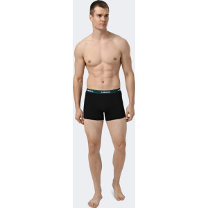Труси-боксери Head MEN ELASTIC BOXER 2P чорний, зелений M (701234928-001)