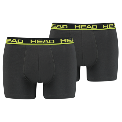 Труси-боксери Head BASIC BOXER 2P графітовий, жовтий Чол S