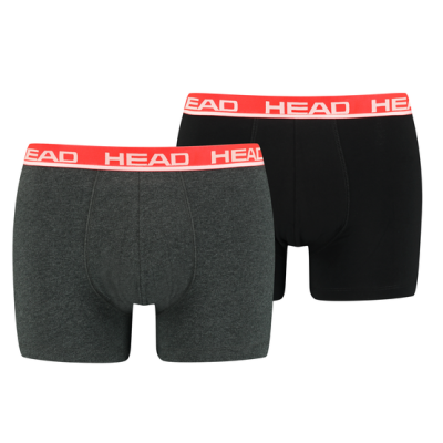 Труси-боксери Head BASIC BOXER 2P сірий, червоний Чол XL