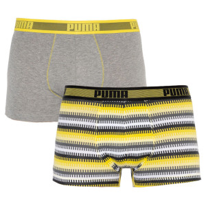 Труси-шорти Puma WORLDHOOD STRIPE TRUNK 2P білий, сірий, чорний, жовтий Чол XL