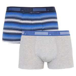 Труси-шорти Puma WORLDHOOD STRIPE TRUNK 2P синій, білий, сірий, чорний Чол XL