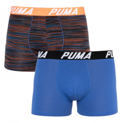 Труси-боксери Puma SPACEDYE STRIPE BOXER 2P синій, червоний Чол M