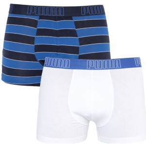 Труси-боксери Puma YD BOLD STRIPE BOXER 2P синій, чорний, білий Чол M