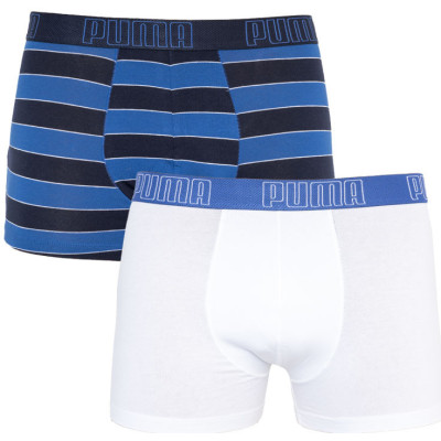 Труси-боксери Puma YD BOLD STRIPE BOXER 2P синій, чорний, білий Чол M