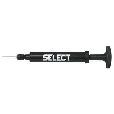 Насос ручний для накачування м'ячів SELECT Ball pump with inbuilt hose (010) чорний, 15 см
