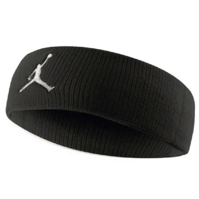 Пов'язка на голову Nike JORDAN JUMPMAN HEADBAND BLACK/WHITE OSFM чорний, білий OSFM (J.KN.00.010.OS)