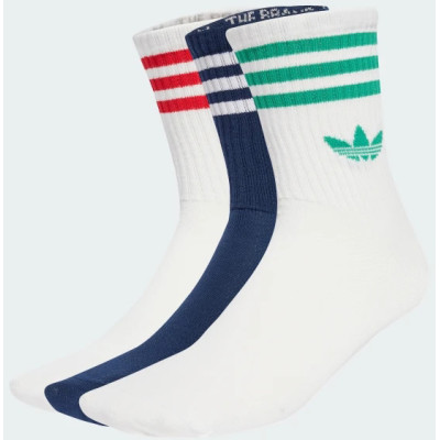 Шкарпетки Adidas 3S CREW S 3P білий, темно-синій Уні S (37-39)