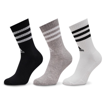 Шкарпетки Adidas 3S C SPW CRW 3P білий, сірий, чорний Уні S (37-39)