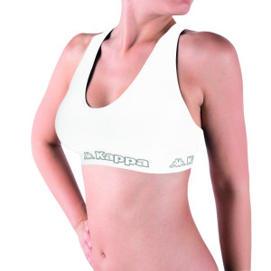 Топ спорт Kappa Reggiseno Sporty Elastico Logato білий Жін L/XL