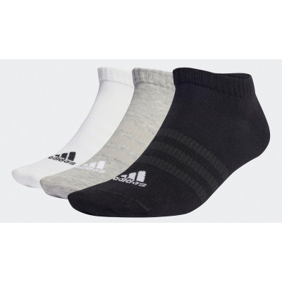 Шкарпетки Adidas T SPW LOW 3P сірий, білий, чорний 37-39 (IC1337)