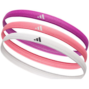 Пов'язки на голову Adidas Hairbands 3pk рожевий, фіолетовий, білий Жін One Size