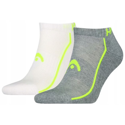 Шкарпетки Head ALL SPORTS PERFORMANCE SNEAKER 2P сірий, білий Чол 43-46