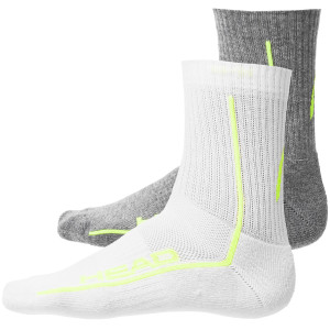 Шкарпетки Head ALL SPORTS PERFORMANCE SHORTCREW 2P сірий, білий Чол 43-46