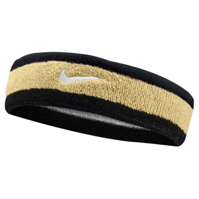 Пов'язка на голову Nike SWOOSH HEADBAND чорний, коричневий Уні OSFM
