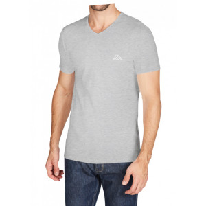 Футболка Kappa T-shirt Mezza Manica Scollo V сірий Чол XXL (K1311 GrigioUnito)