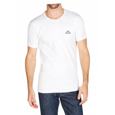 Футболка Kappa T-shirt Mezza Manica Girocollo білий Чол XXL (K1304 Bianco)