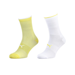 Шкарпетки Puma SOCK CLASSIC 2P WOMEN жовтий, білий Уні 39-42
