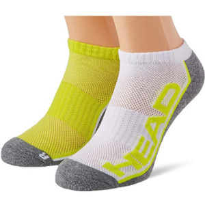 Шкарпетки Head PERFORMANCE SNEAKER 2P UNISEX жовтий, сірий, білий Уні 43-46