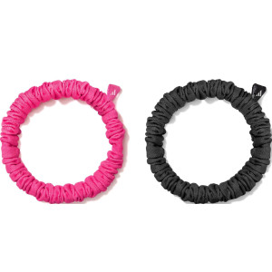 Гумки для волосся Adidas Hair Scrunchies 2pk чорний, рожевий Жін One Size
