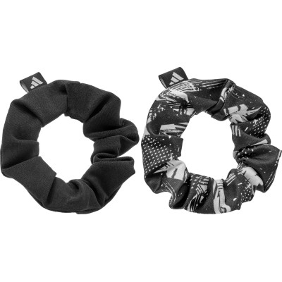 Гумки для волосся Adidas Hair Scrunchies 2pk чорний, білий Жін One Size