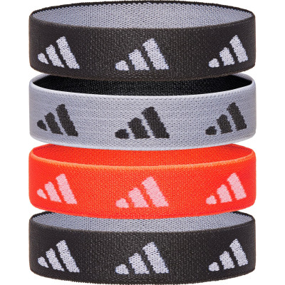 Гумки для волосся Adidas Hair Ties чорний, білий, червоний Жін One Size (ADAC-16210)