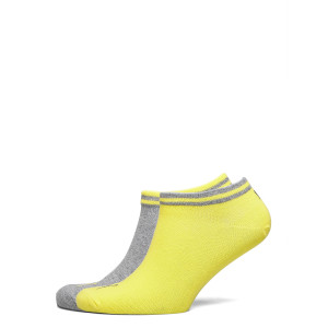 Шкарпетки Puma HERITAGE SNEAKER 2P сірий, жовтий Уні 39-42