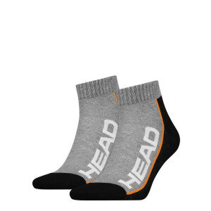 Шкарпетки Head Stripe Quarter 2-Pack чорний, сірий Уні 35-38