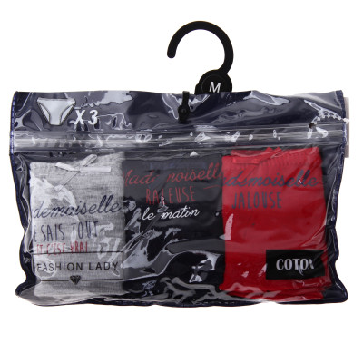 Труси Fashion Lady SLIPS-X3-FEMME червоний, синій, сірий Жін XL