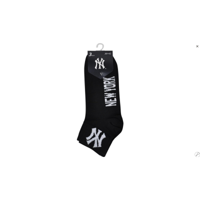 Шкарпетки New York Yankees 3 pk Quarter чорний Уні 43-46